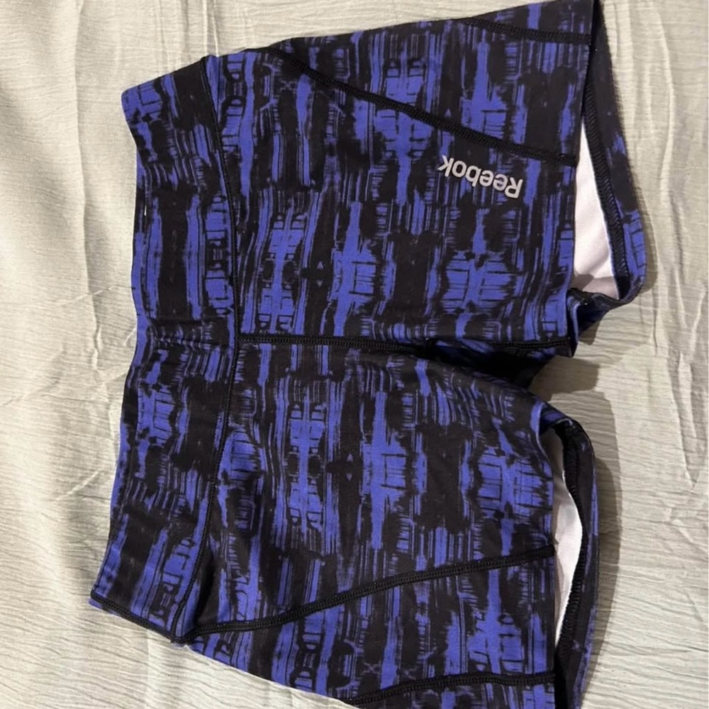 Reebok Black and Blue Athletic Shorts